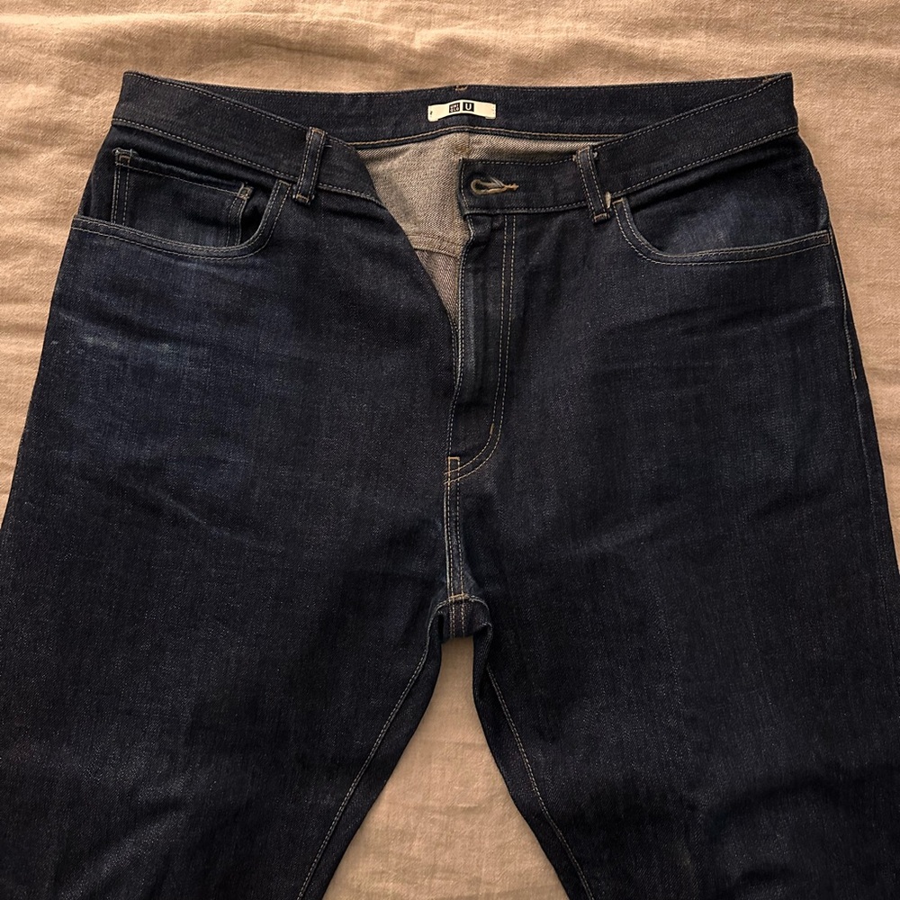 Uniqlo Selvedge Denim Relaxed Straight Leg 36/30